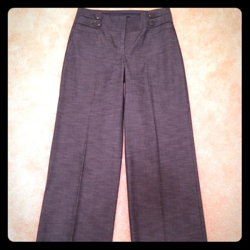 Blue Wide-Leg Pants